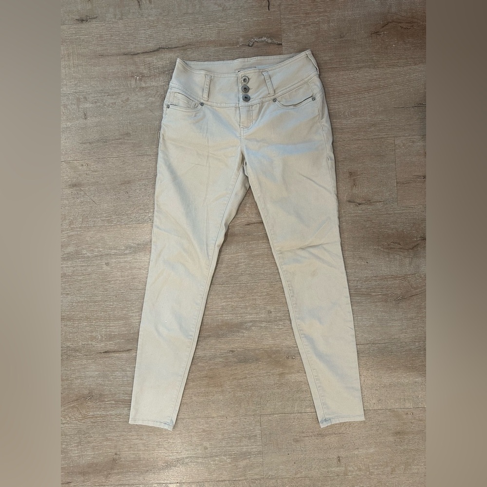 Blue Spice Tan Khaki Pants 5 Skinny Jeggings Stretch Beige Jeans Work Nordstroms
